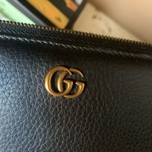 Black leather wallet